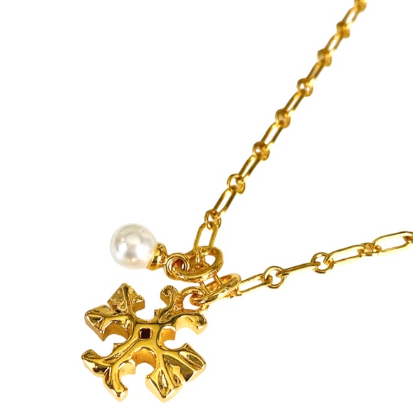 NEW Authentic Tory Burch Roxanne Pendant with Glass Pearl $175 - Picture 2 of 7